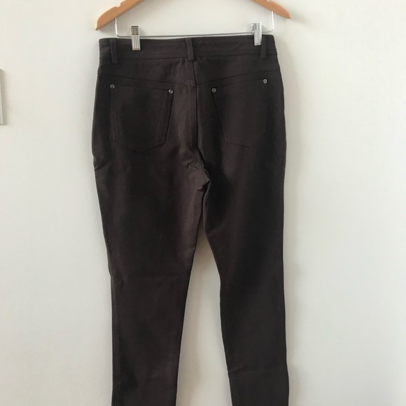 Simon Chang - EUC - Brown stretch Denim - Sz 10 - Picture 10 of 11